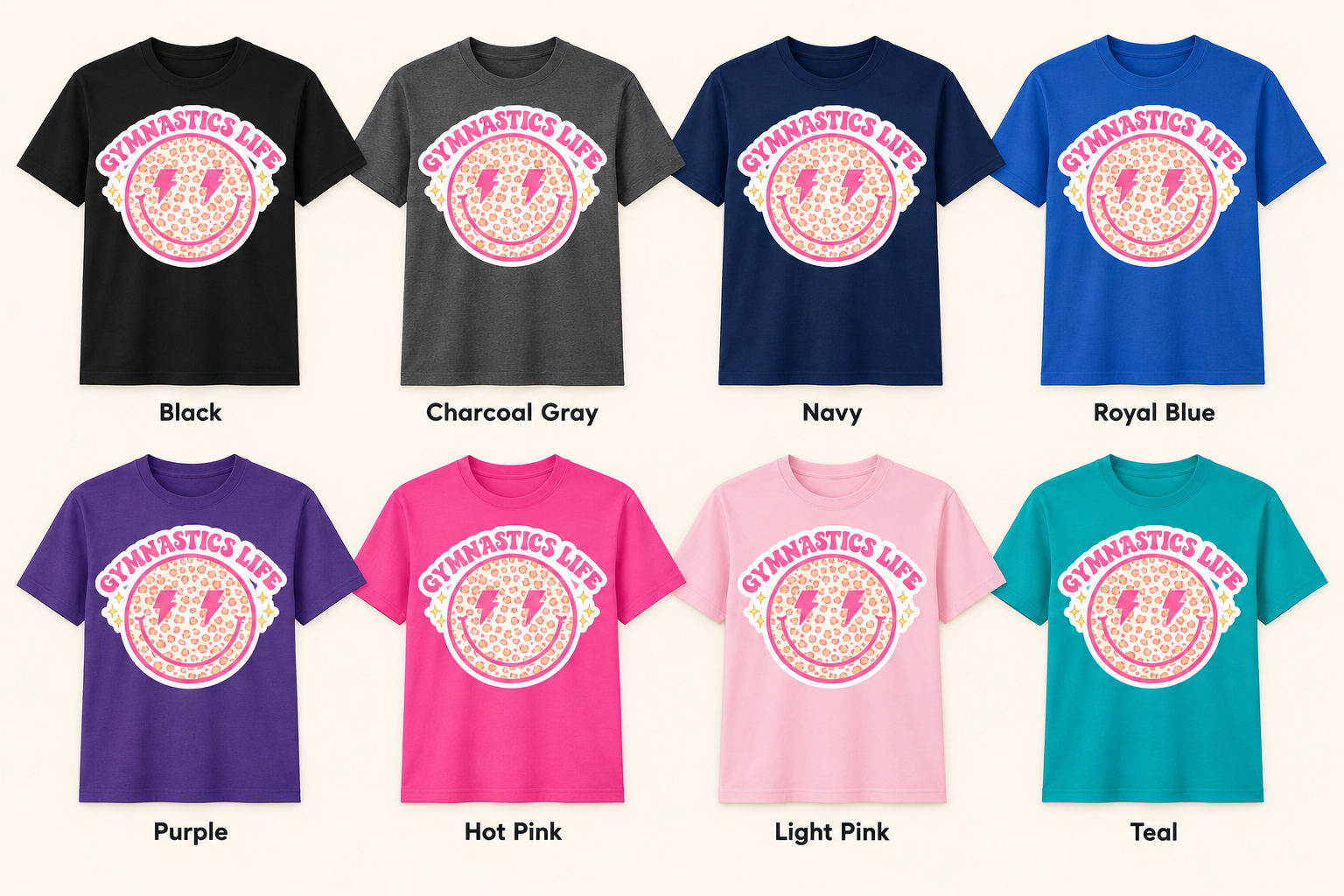 Gymnastics Life Shirt — shirt colors